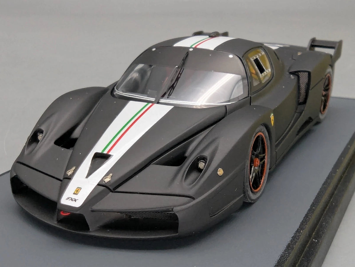 Modellautos 1:43 BBR Ferrari FXX  2006 Black Matt Ltd 17/20 mit Vitrine und OVP