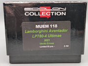 Make Up Japan MUEM 1:43 Lamborghini Aventador LP780-4 Ultimae 2021 02/50 mit OVP