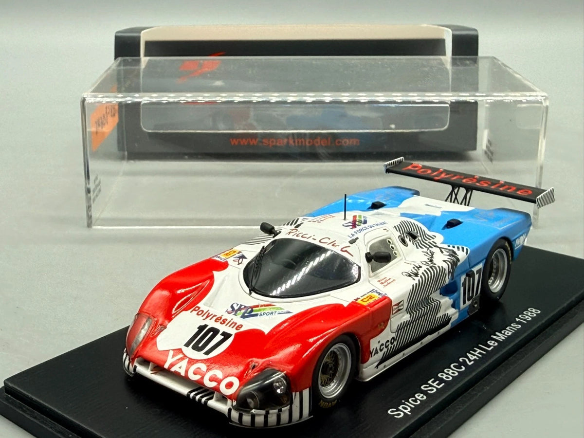 Modellautos 1:43 Spark Spice SE 88C - 24h Le Mans 1988 #107 + OVP