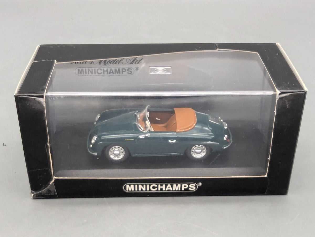 Modellautos 1:43 Minichamps Porsche 356 Speedster 1956 Fjord Green OVP