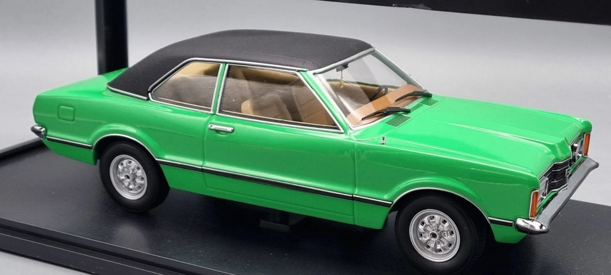 Modellautos 1:18 KK Scale Ford Taunus GXL Limousine 1971 grün OVP