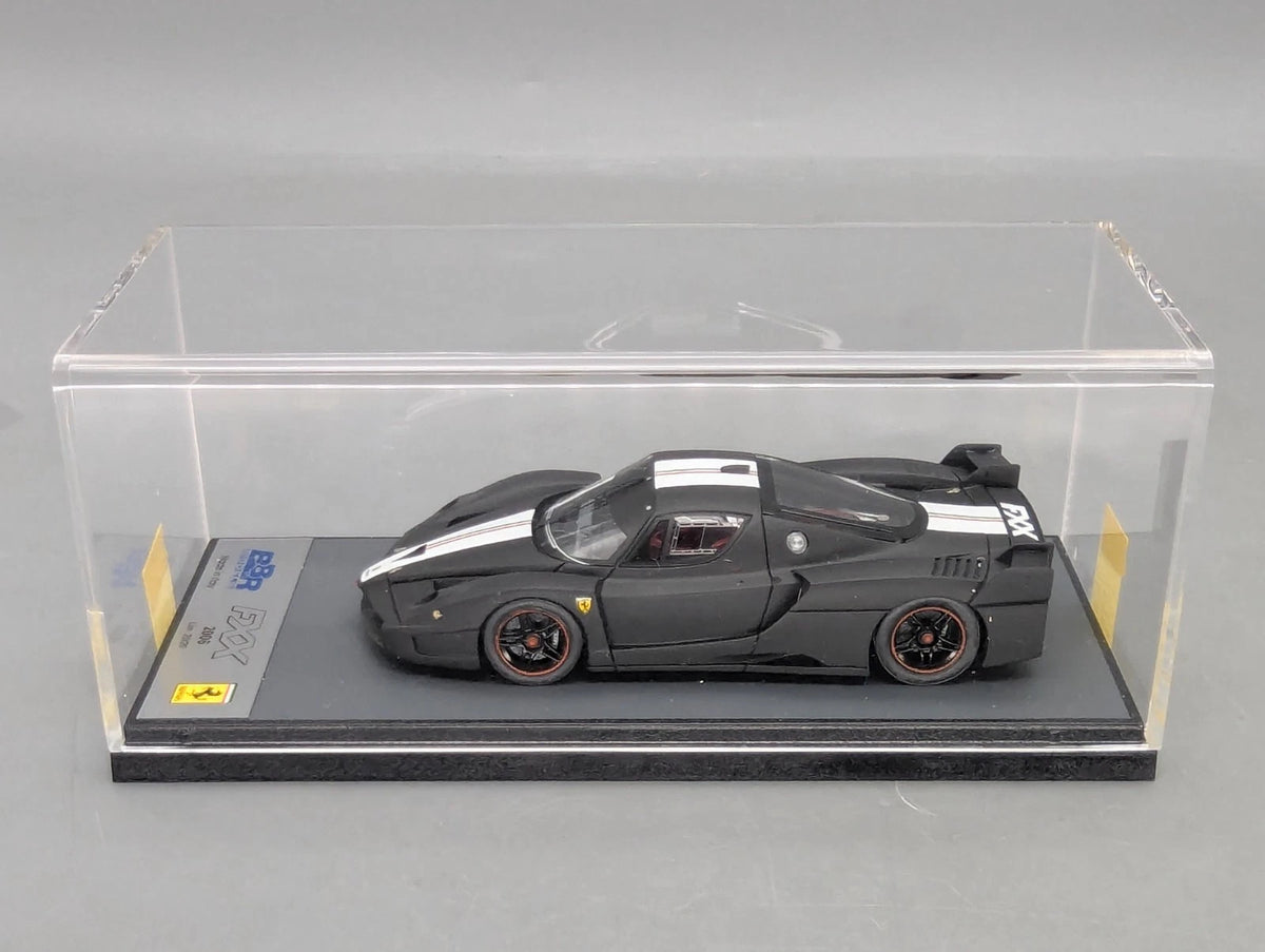 Modellautos 1:43 BBR Ferrari FXX 2006 Black Matt Ltd 20/20 mit Vitrine + OVP