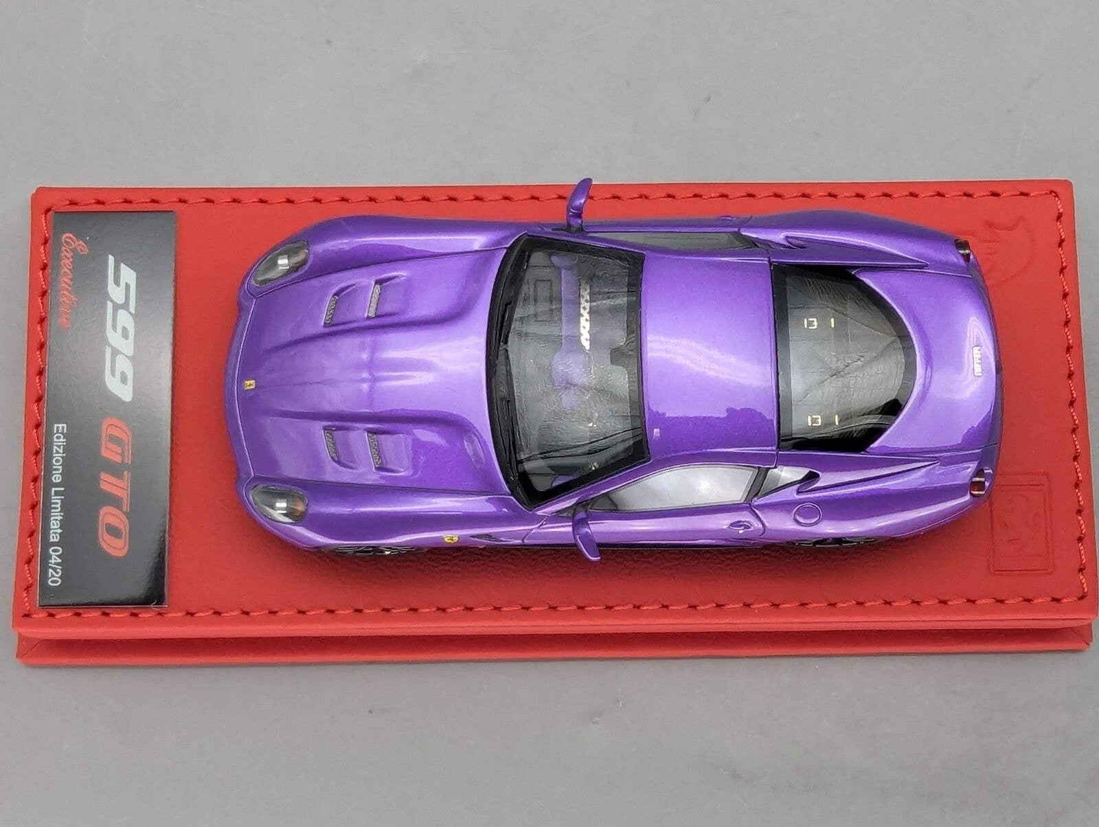 Modellautos 1:43 BBR Executive Ferrari 599 GTO Viola Gloss Limited 04/20 mit OVP