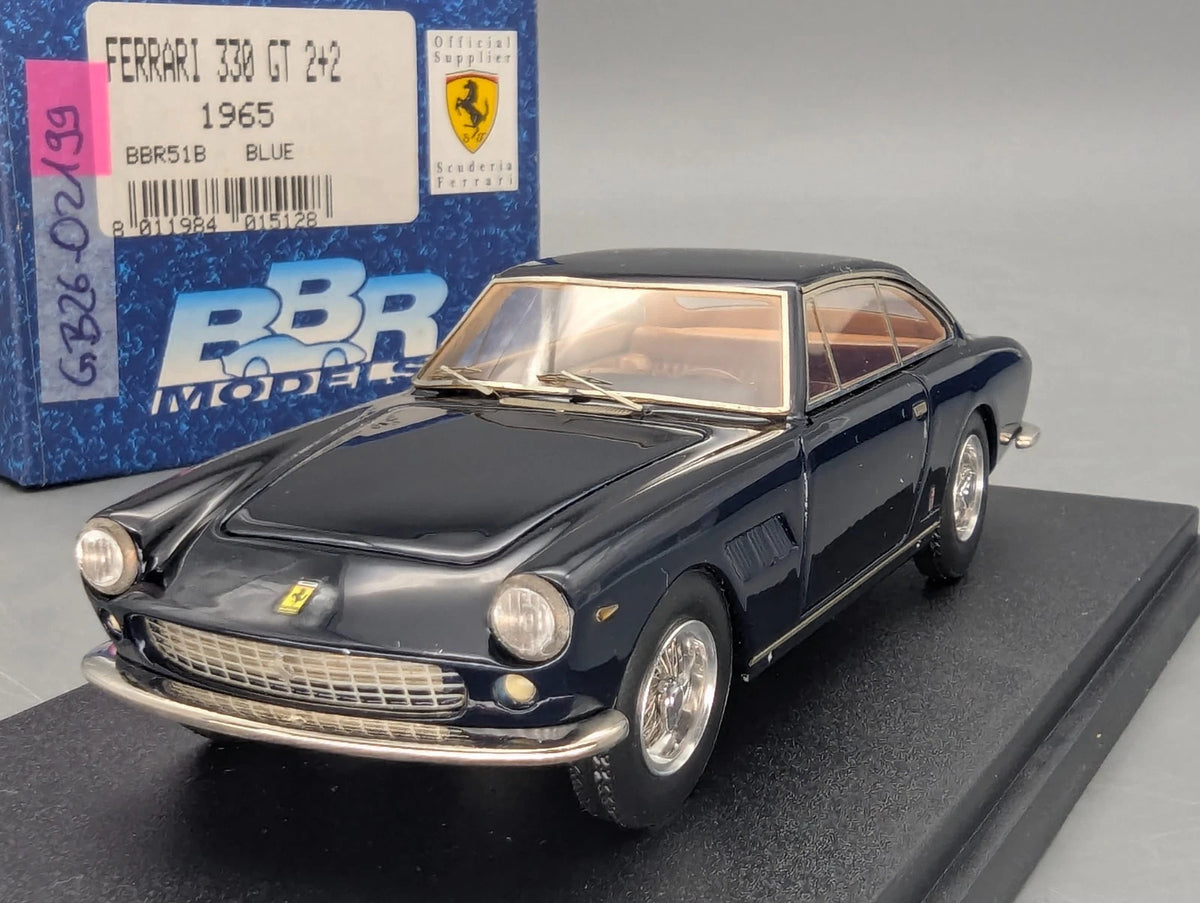 Modellautos 1:43 BBR Ferrari 330 GT 2+2 1965 Blue mit OVP