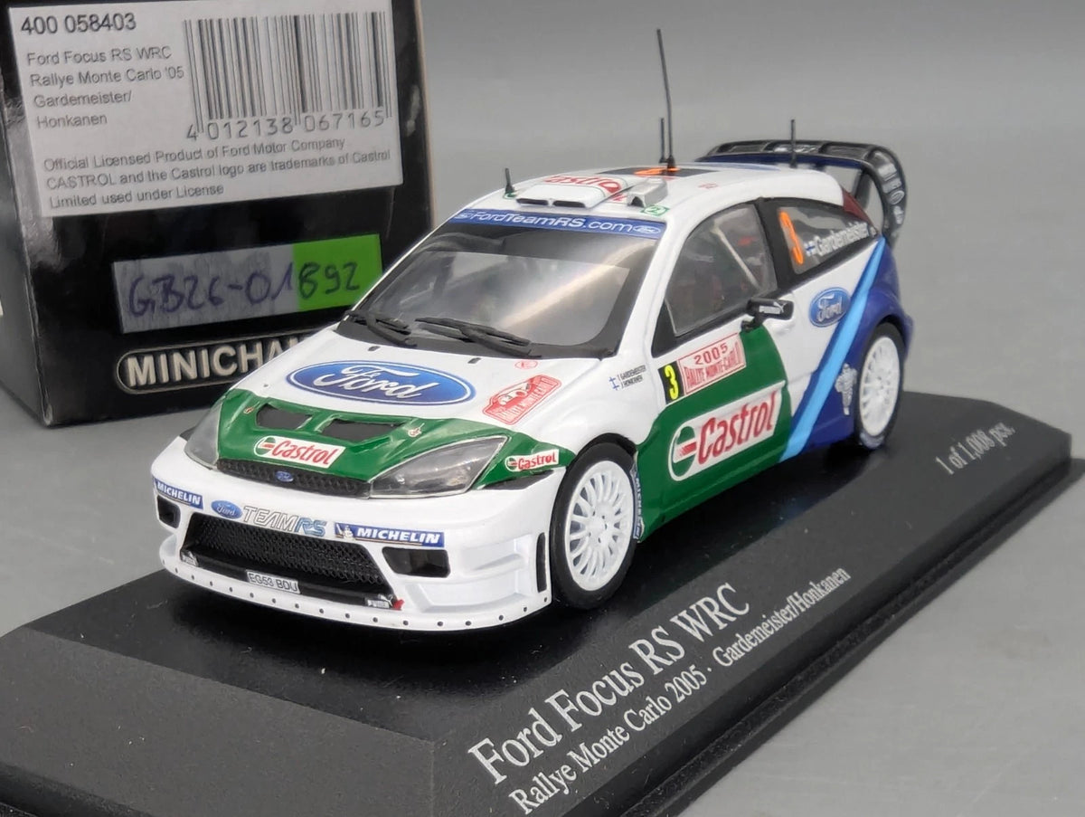 Modellautos 1:43 Minichamps Ford Focus RS WRC Rallye Monte Carlo 2005 #3 mit OVP