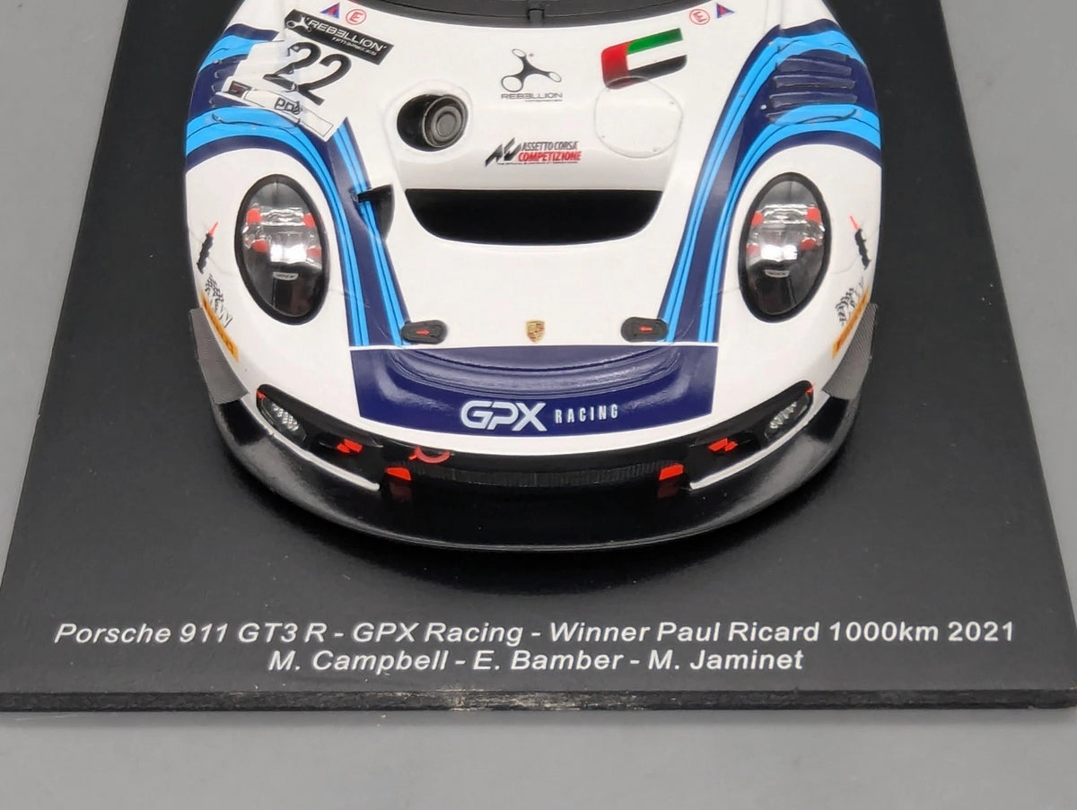 Modellautos 1:18 Spark 18SP129 Porsche 911 GT3 R WINNER 1000km 2021 #22 mit OVP