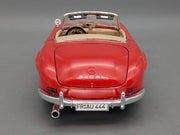 Modellautos 1:18 Bburago Mercedes Benz 300 SL Cabriolet Rot mit Vitrine