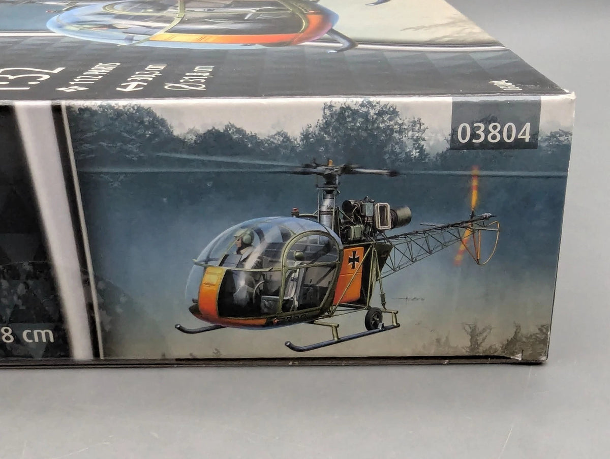 Hubschrauber Modell Bausatz 1:32 Revell 03804 Alouette 2 mit Farben mit OVP