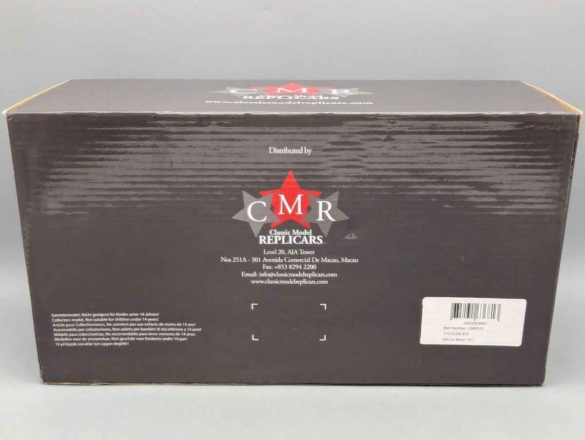 Modellautos 1:18 CMR 018 Ferrari 512M 24h Le Mans 1971 #15 mit OVP