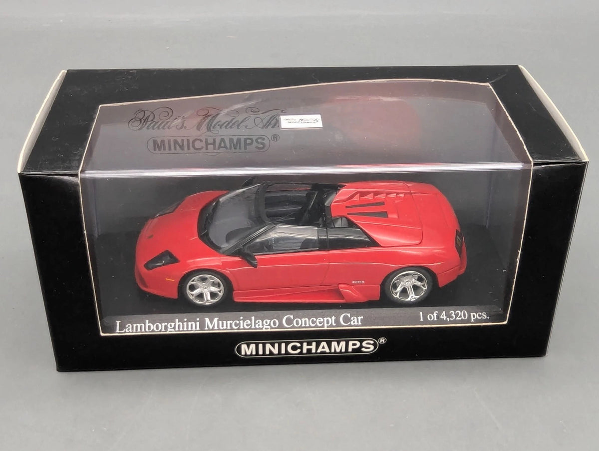 Modellautos 1:43 Minichamps Lamborghini Murcielago Concept Car 2004 Rosso OVP