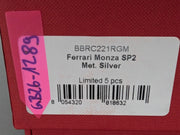 Modellautos 1:43 BBR  Ferrari Monza SP2 Metallic Silver Ltd 01/05 OVP