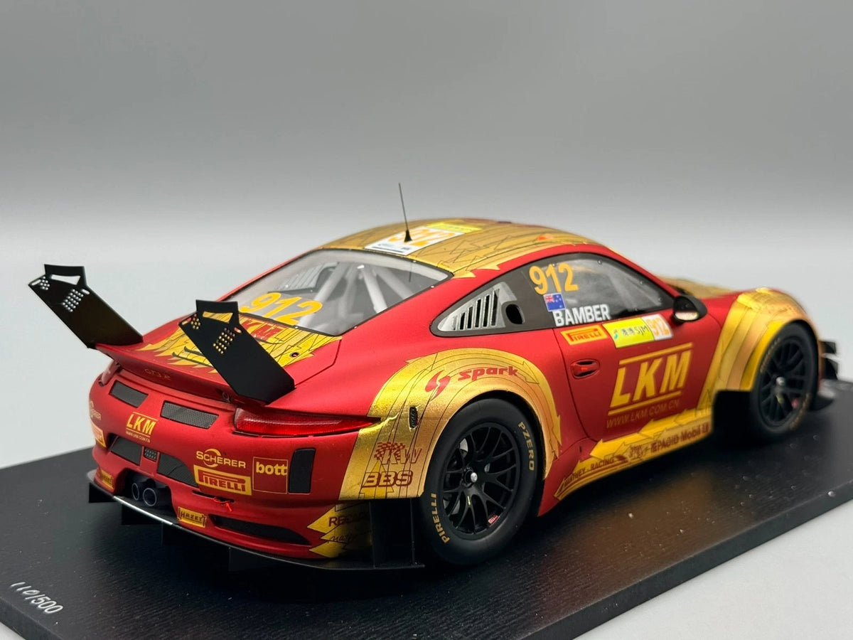 Modellautos 1:18 Spark Porsche 911 GT3 R Fia GT World Cup Macau 2018 mit OVP