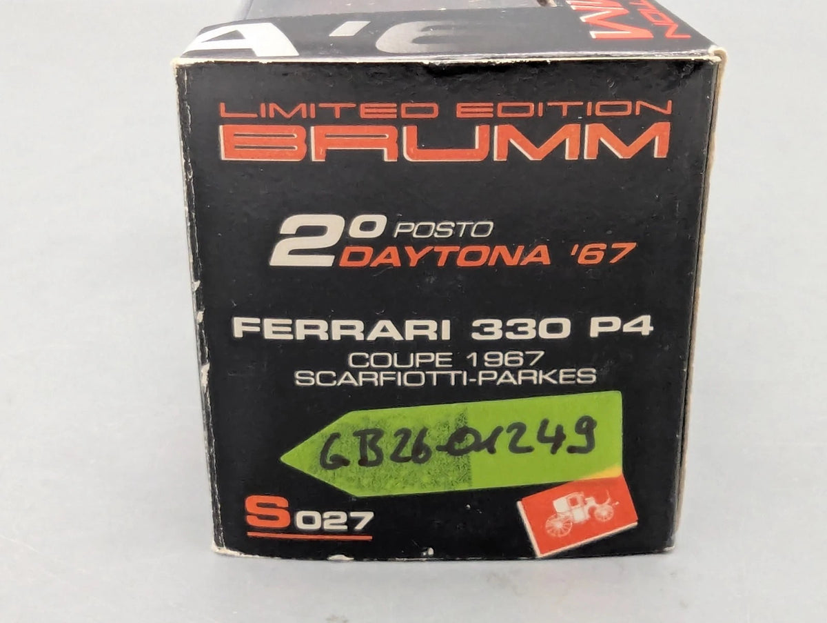 Modellautos 1:43 Brumm Ferrari 330 P4 Coupe Zweiter Daytona 1967 #24 mit OVP