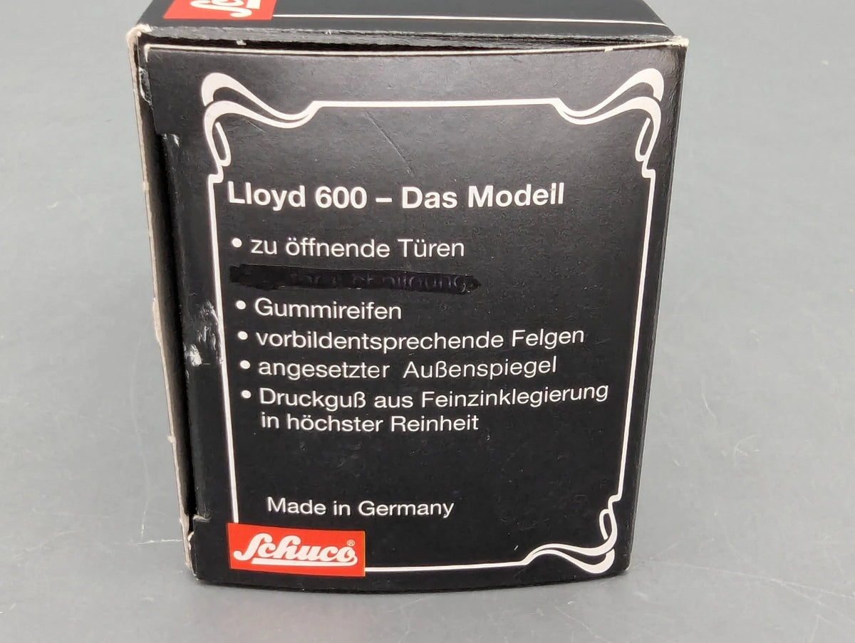 Modellautos 1:43 Schuco Lloyd 600 Orange Weiß mit OVP