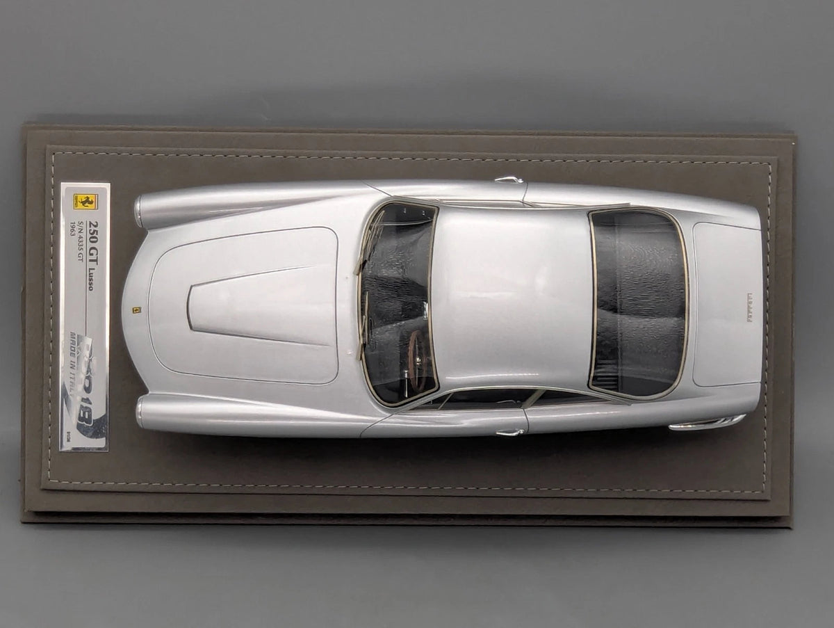 Modellautos 1:18 BBR Ferrari 250 GT Lusso S/N 4335 1963 Silber Ltd 01/36 mit OVP