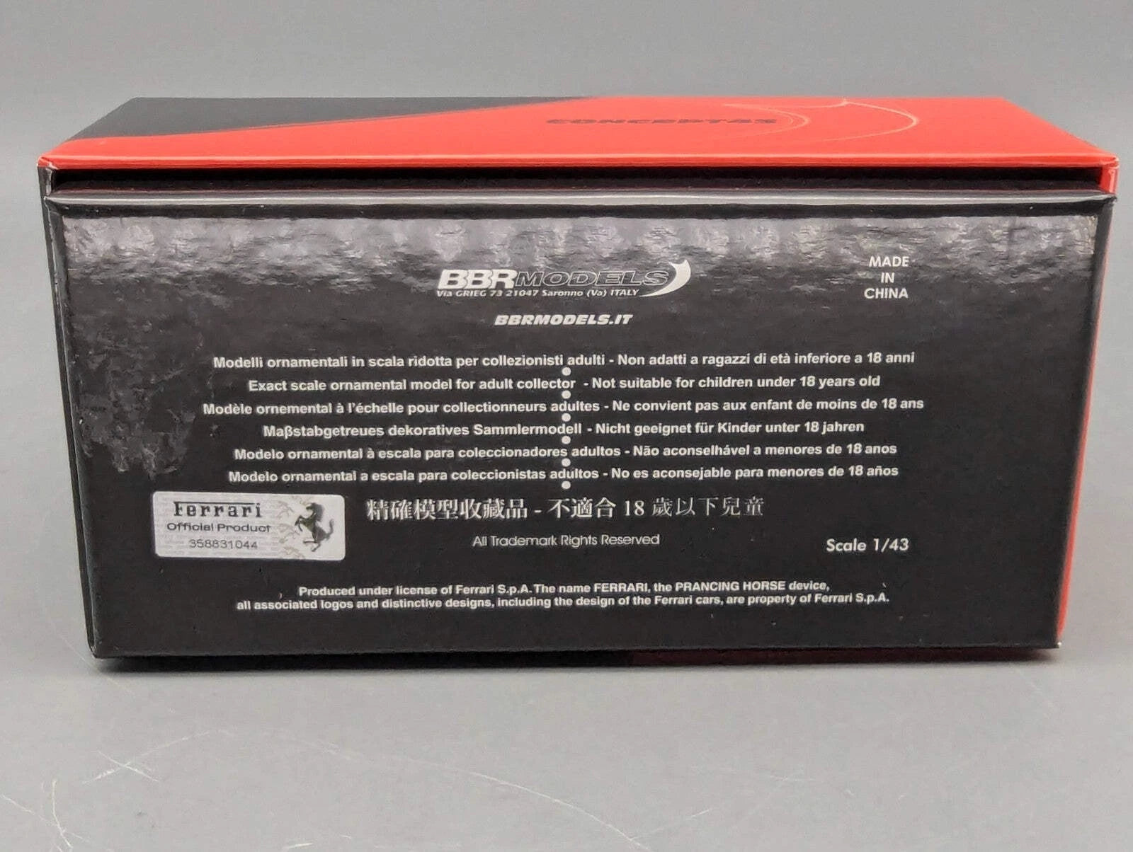 Modellautos 1:43 BBR Concept43 Ferrari SF90XX Stradale Matt Blue Ltd 19/20 OVP