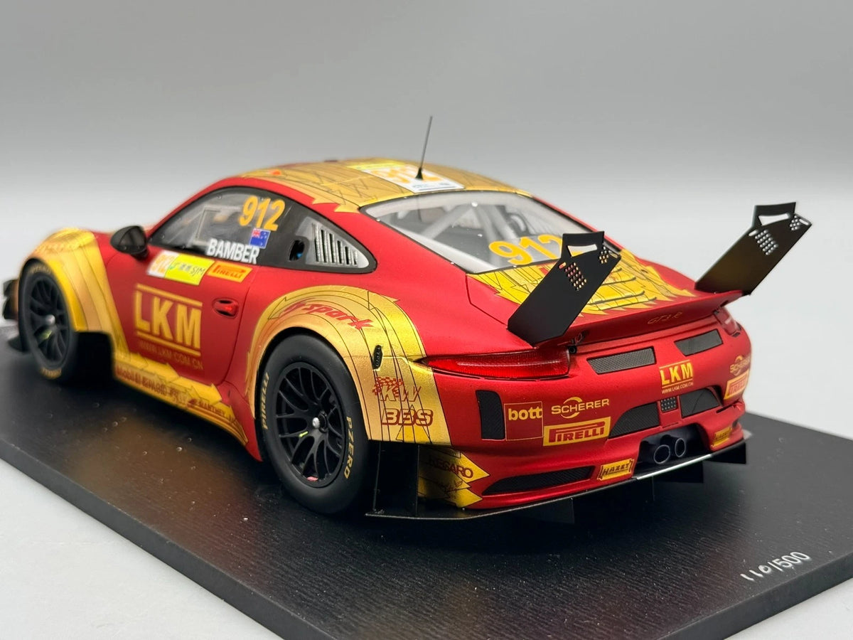 Modellautos 1:18 Spark Porsche 911 GT3 R Fia GT World Cup Macau 2018 mit OVP