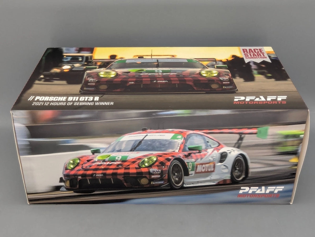 Modellautos 1:18 Spark Porsche 911 GT3 R WINNER 12h Sebring 2021 Pfaff #9 OVP