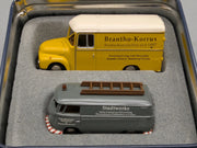 Modellautos 1:87 BUB nicht Schuco Opel Blitz und VW 2-tlg Set in Dose OVP
