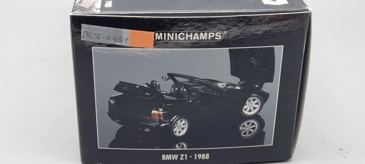 Modellautos 1:18 Minichamps 180 020100 BMW Z1 1988 black metallic OVP