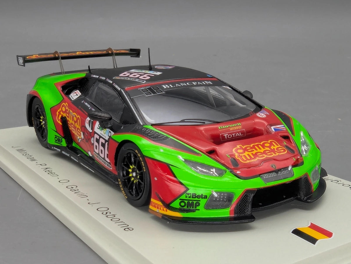 Modellautos 1:43 Spark SB294 Lamborghini Huracan GT3 24h Spa 2016 #666 OVP