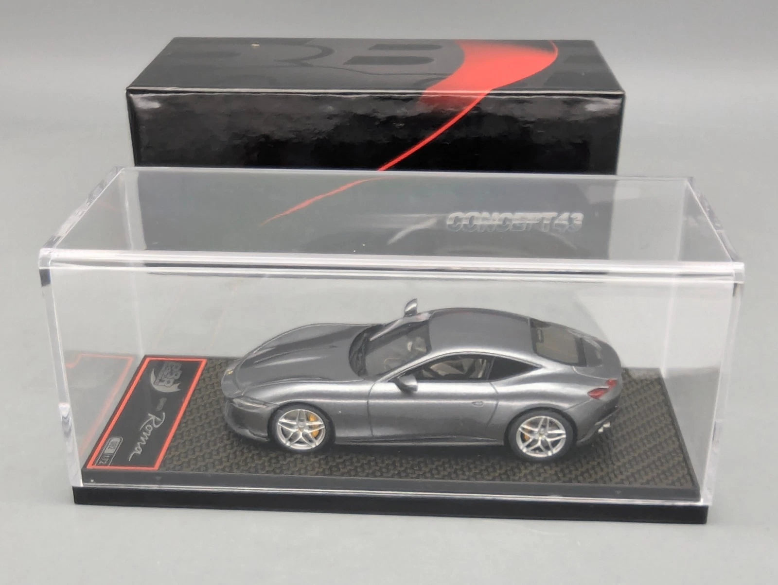 Modellautos 1:43 BBR Concept43 Ferrari Roma 082/172 Grigio Silverstone 740 OVP