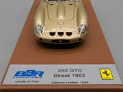 Modellautos 1:43 BBR CALSITO Ferrari 250 GTO Street 1962 Gold 13/25 OVP