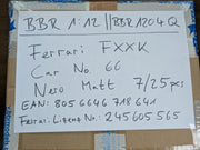 Modellautos 1:12 BBR Ferrari FXX-K Car #6 Nero Matt Ltd 07/25 in Vitrine OVP