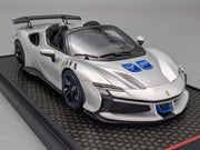 Modellautos 1:43 BBR Concept43 Ferrari SF90 XX Spider Ltd 05/30 Argento NB OVP