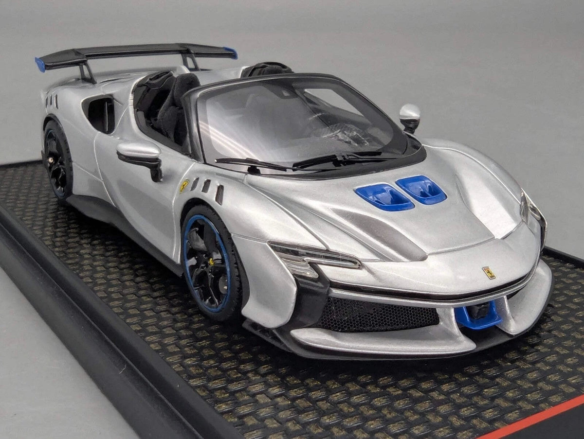 Modellautos 1:43 BBR Concept43 Ferrari SF90 XX Spider Ltd 05/30 Argento NB OVP
