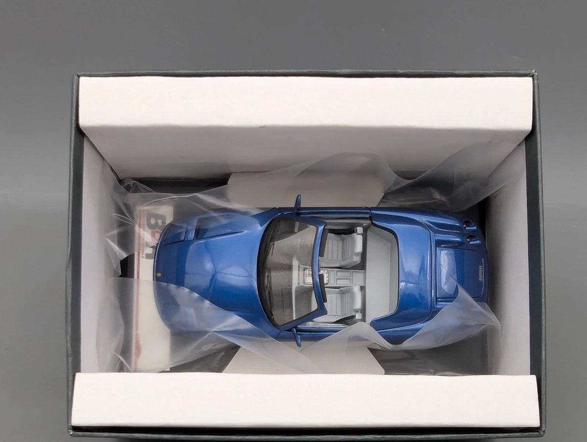 Modellautos 1:43 BBR Ferrari 456 Venice Cabrio Sultan of Brunei Blau Met mit OVP
