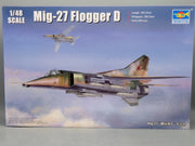 Flugzeug Bausatz 1:48 Trumpeter 05802 Mig-27 Flogger D  mit OVP