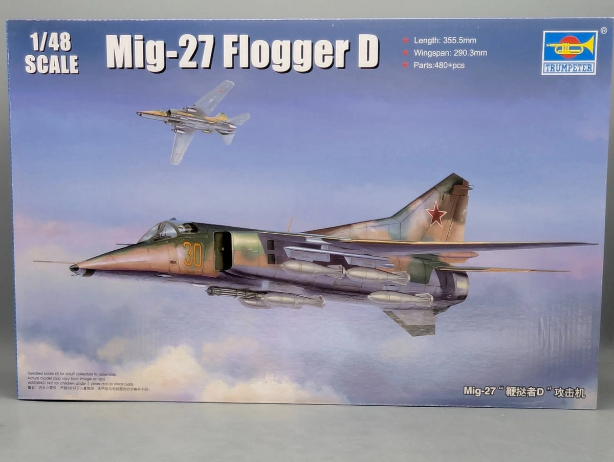 Flugzeug Bausatz 1:48 Trumpeter 05802 Mig-27 Flogger D  mit OVP