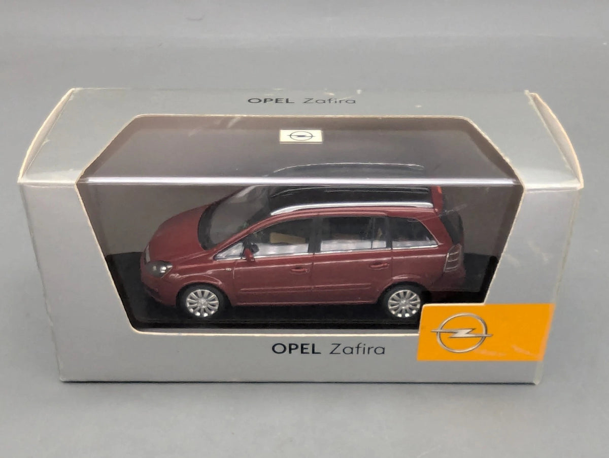 Modellautos 1:43 Minichamps Opel Zafira Rot Metallic mit Dealer OVP