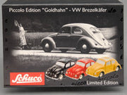 Modellautos 1:90 Schuco Piccolo Volkswagen VW Brezelkäfer Goldhahn 444 pcs. OVP