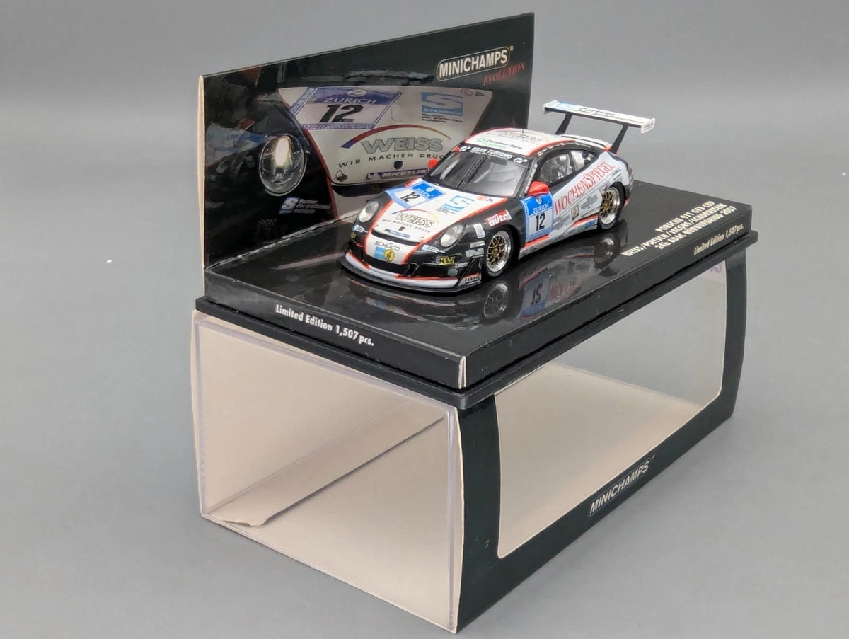 Modellautos 1:43 Minichamps Porsche 911 GT3 Cup 24h Nürburgring 2007 #12 mit OVP