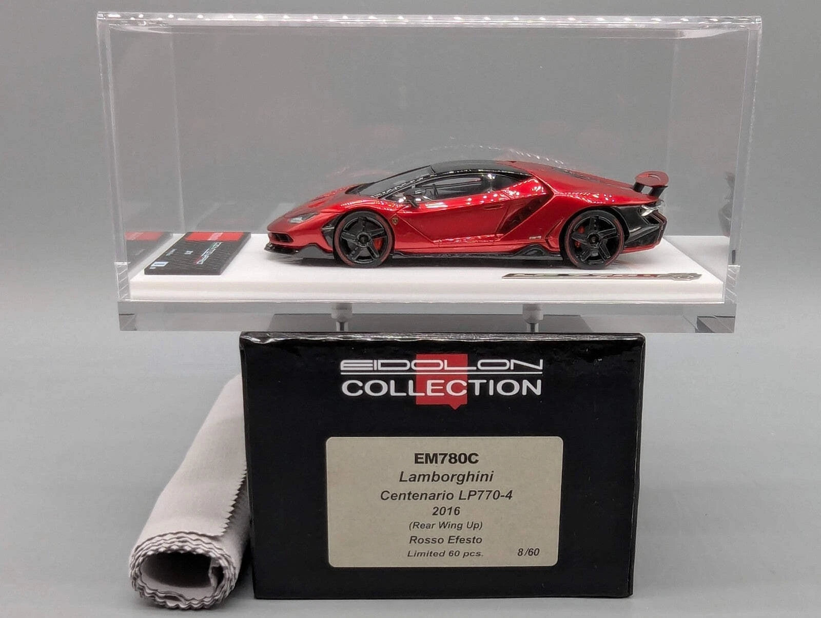 Eidolon Make Up 1:43 Lamborghini Centenario LP770-4 2016 08/60 Rear Wing Up OVP,