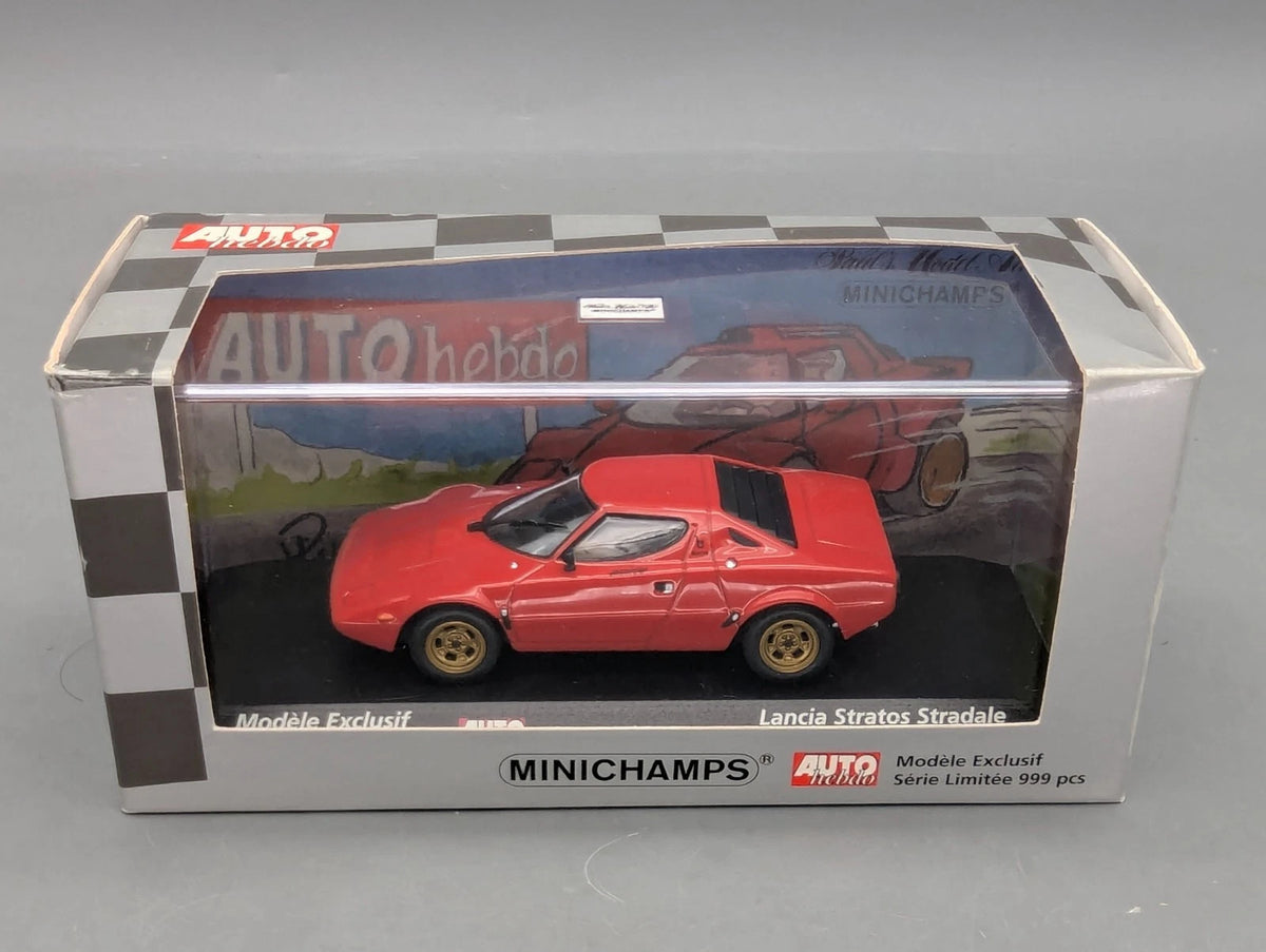 Modellautos 1:43 Minichamps Lancia Stratos AUTOhebdo Edition 7 / Red mit OVP
