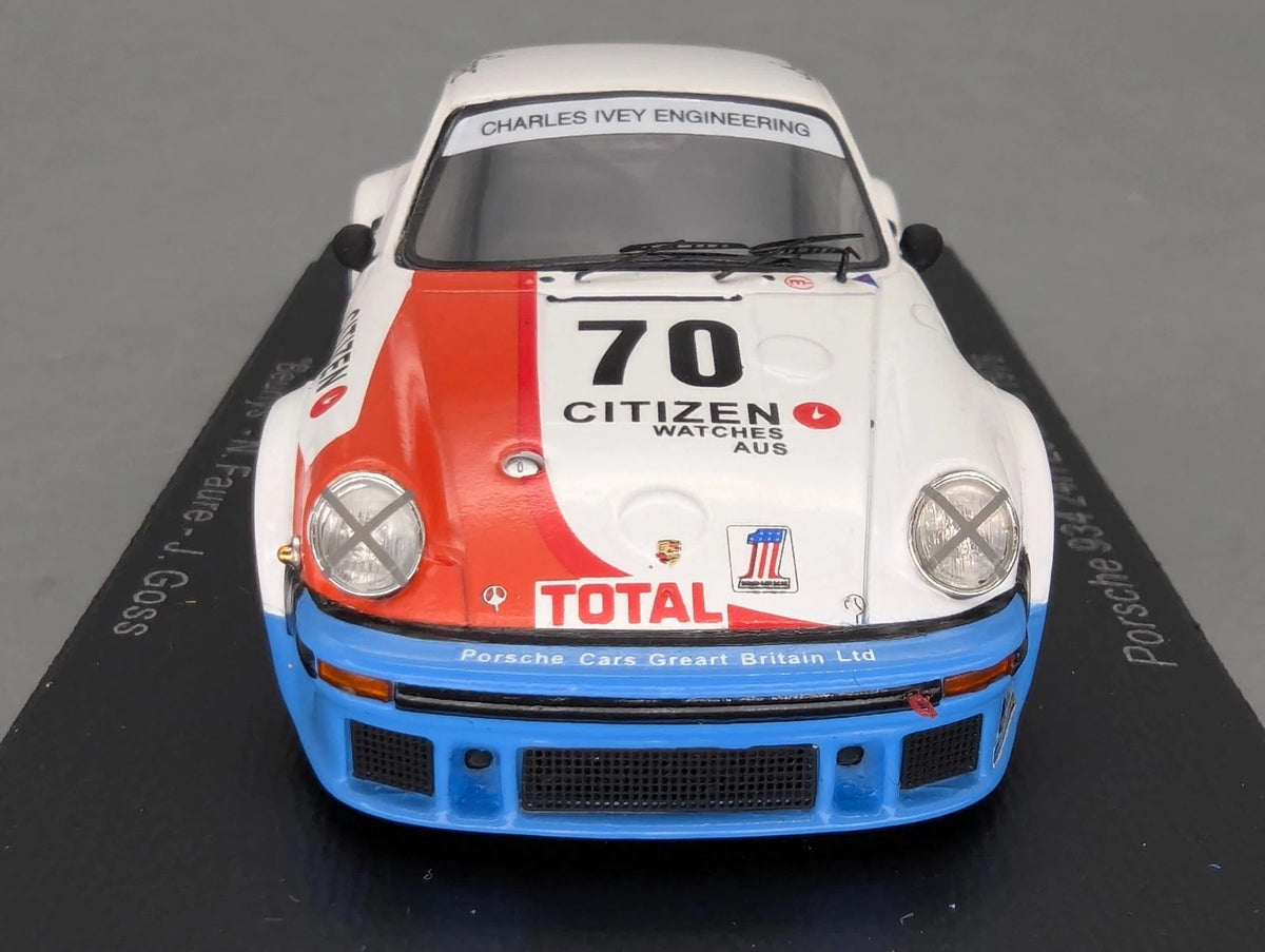 Modellautos 1:43 Spark S9822 Porsche 934 24h Le Mans 1976 #70 OVP