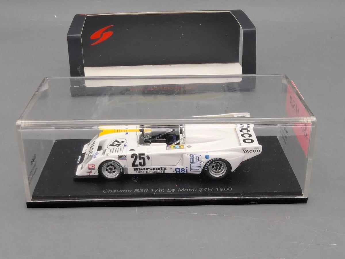 Modellautos 1:43 Spark S9420 Chevron B36 24h Le Mans 1980 #25 mit OVP