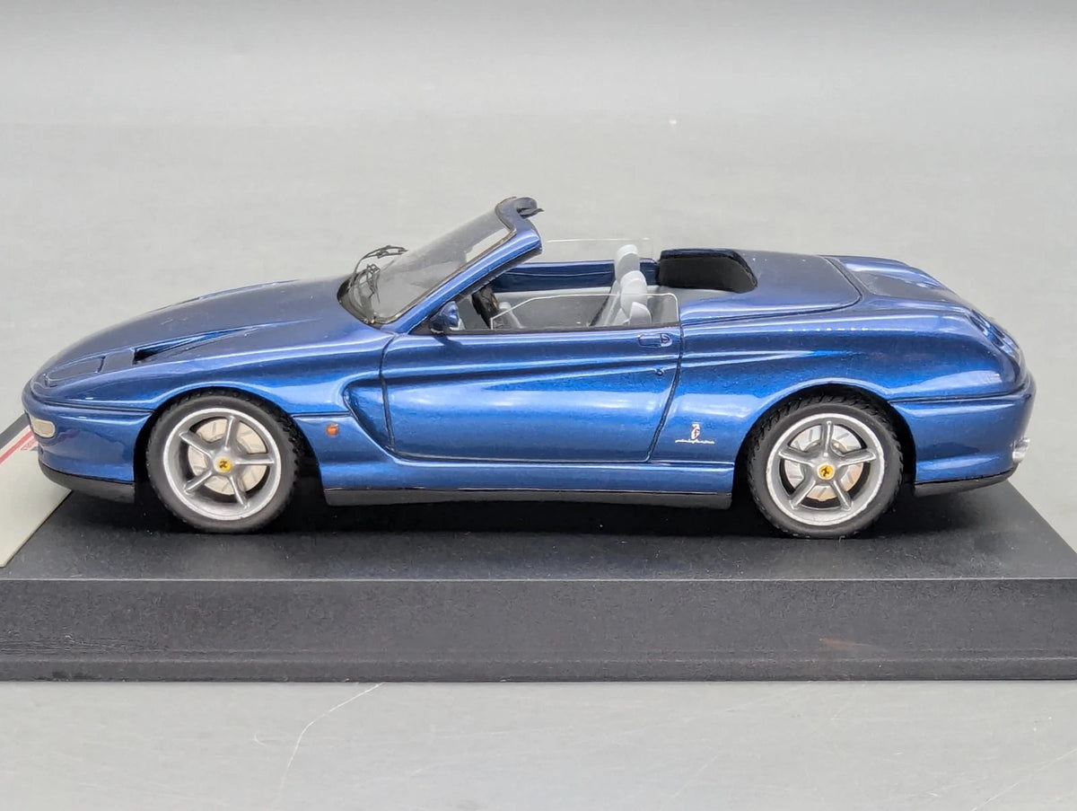 Modellautos 1:43 BBR Ferrari 456 Venice Cabrio Sultan of Brunei Blau Met mit OVP