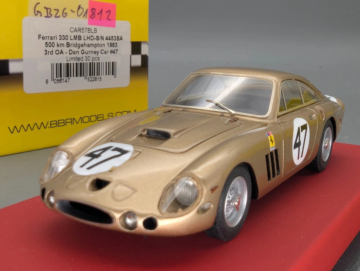 Modellautos 1:43 BBR RGM Ferrari 330 LMB LHD S/N 4453 SA #47 Ltd 09/30 OVP