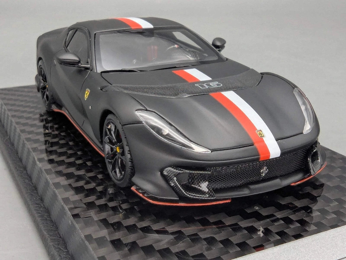 Modellautos 1:43 BBR Concept43 Ferrari 812 Competizione Nero Ltd 04/20 mit OVP