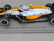 Modellautos 1:43 Spark S7679 McLaren MCL35M 3rd Monaco GP 2021 #4 L. Norris OVP