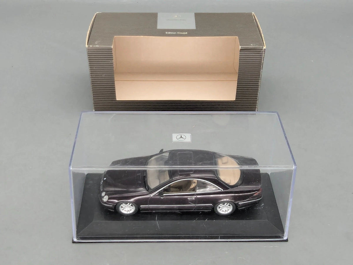 Modellautos 1:43 Minichamps Mercedes Benz CL 500 Dunkel-Violett/Rot Dealer OVP