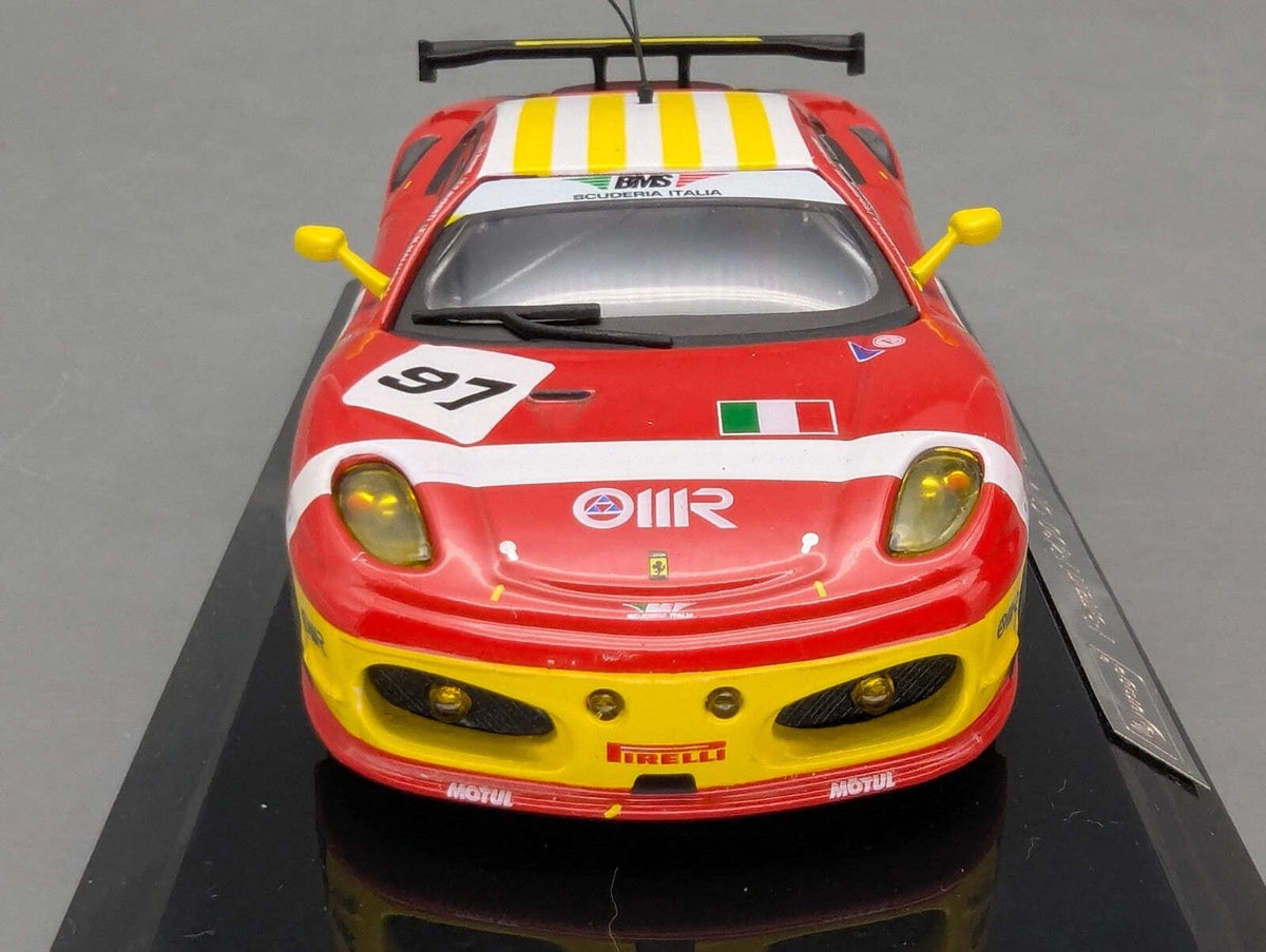 Modellautos 1:43 Bburago Racing Ferrari F430 GTC 24h Le Mans 2008 #97 OVP