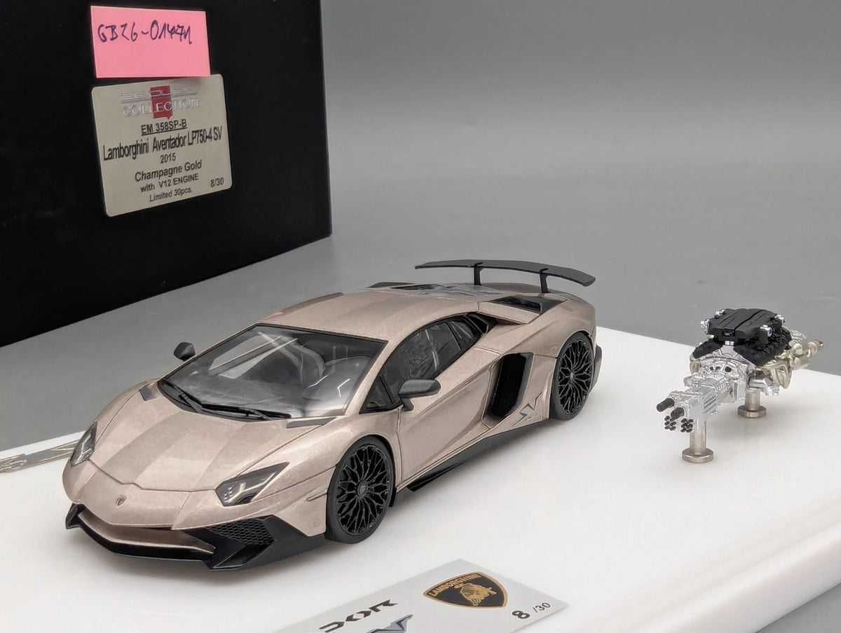 Eidolon Make Up 1:43 Lamborghini Aventador LP750-4 SV 2015 Engine Set 08/30 OVP