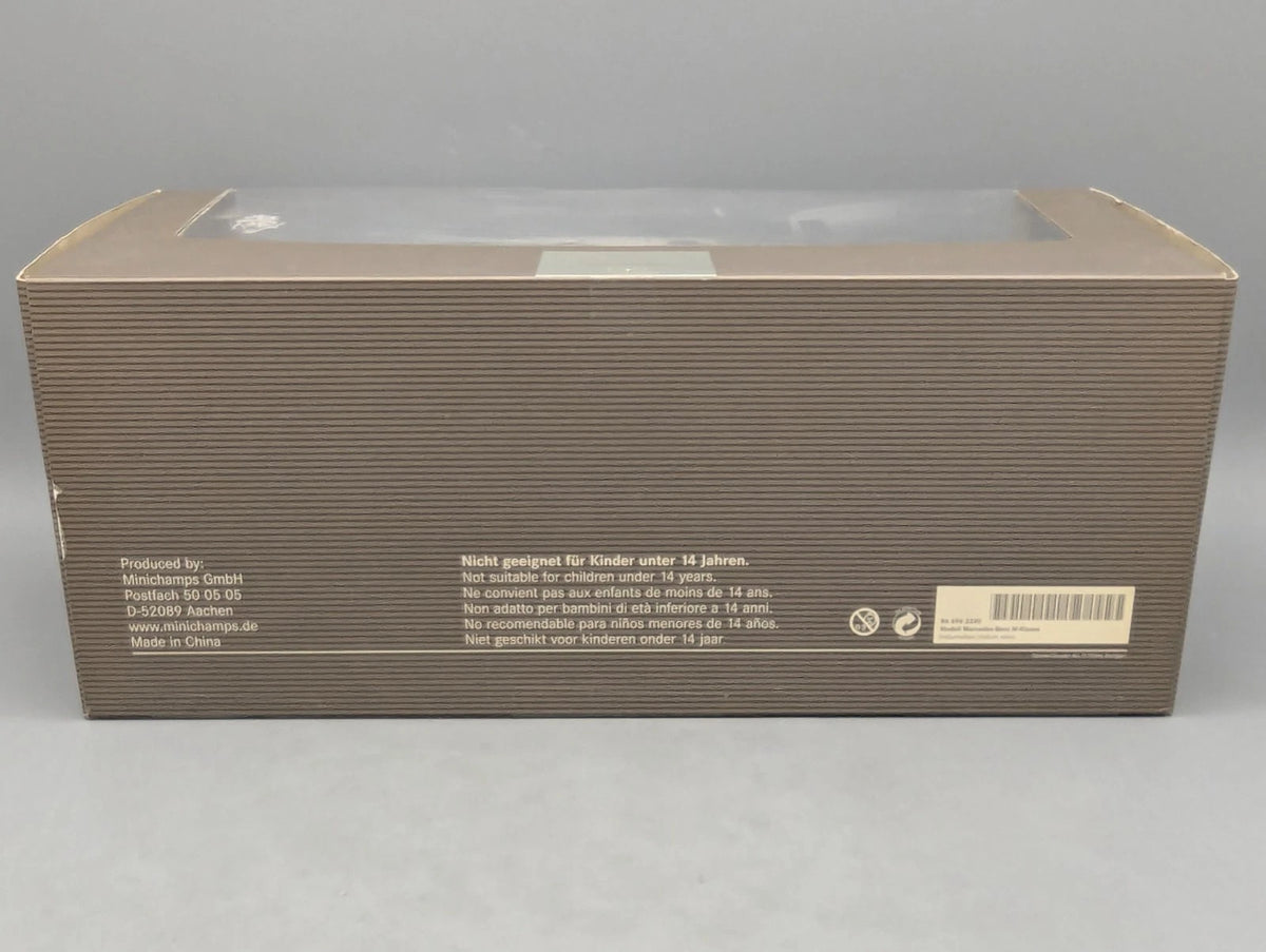 Modellautos 1:18 Minichamps Mercedes-Benz M-Klasse Iridium Silber mit Dealer OVP