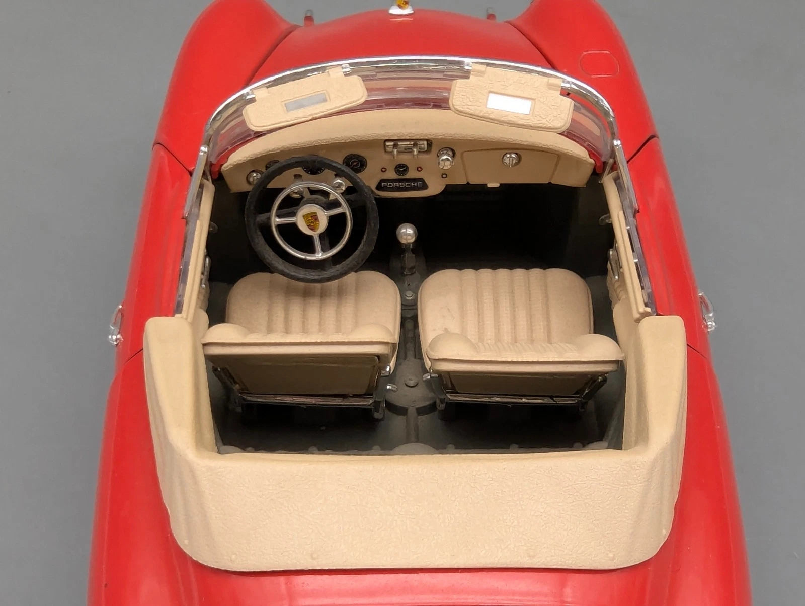 Modellautos 1:18 Bburago Tchibo Porsche 356 B Cabriolet 1961 Rot mit OVP