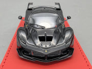 Modellautos 1:43 BBR Deluxe Calsito Ferrari FXX-K Gloss Black Ltd 03/20 OVP